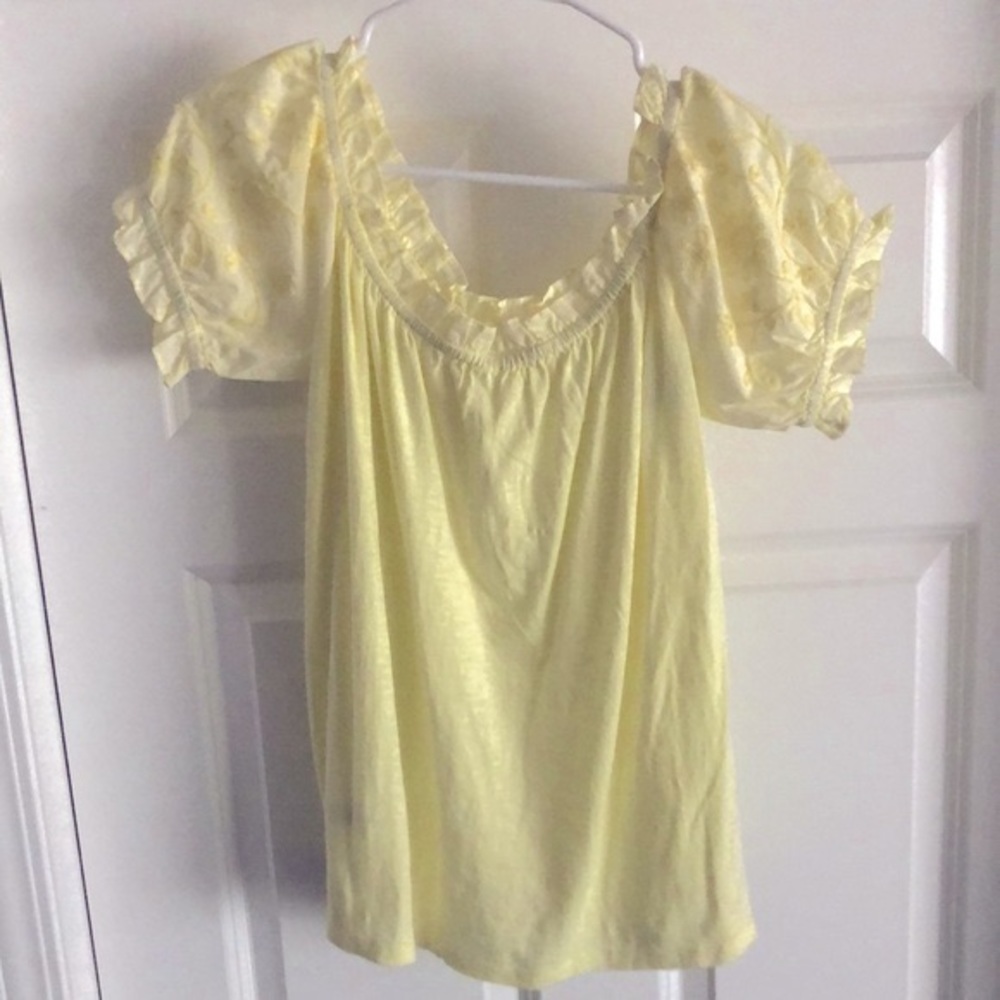 Loft Off the shoulder Embroidered Top